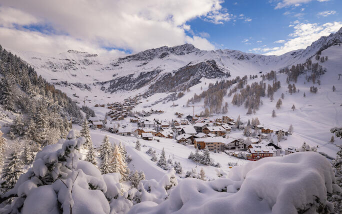 Der erste Schnee in Malbun und Steg