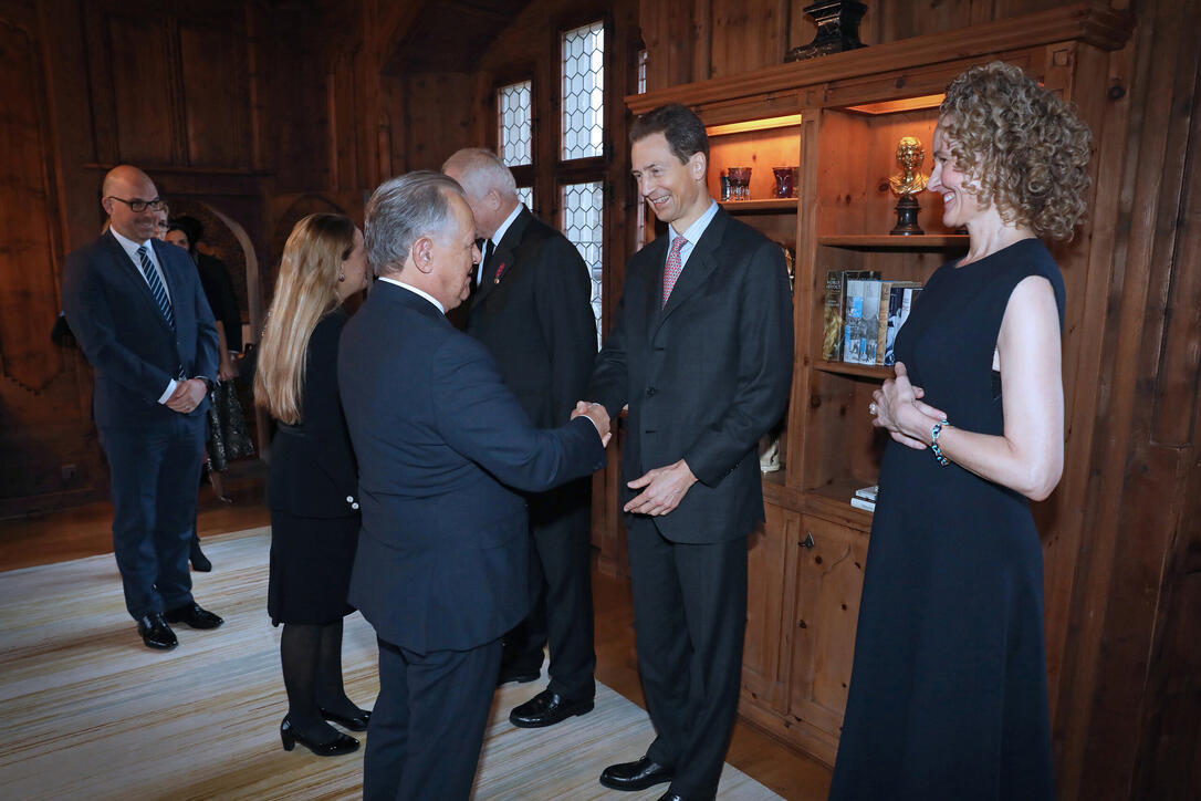 Neujahrsempfang auf Schloss Vaduz, Fürstentum Liechtenstein,