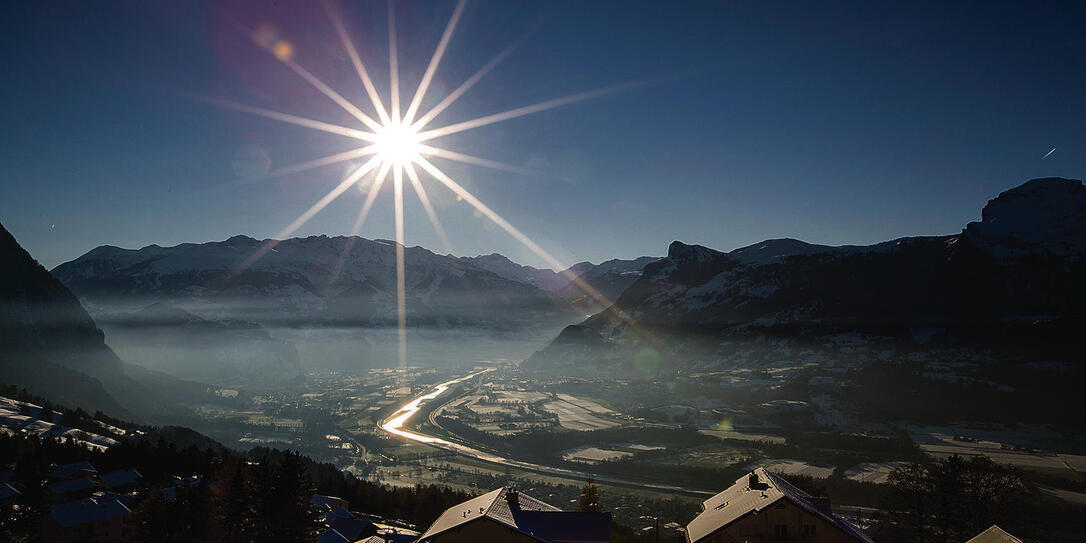 Blick über Liechtenstein