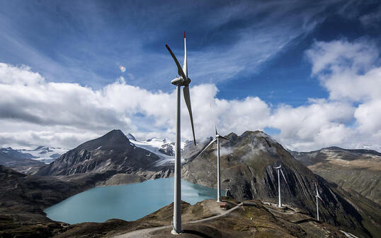 Der höchste Windpark Europas wurde am Freitag im Wallis eingeweiht.