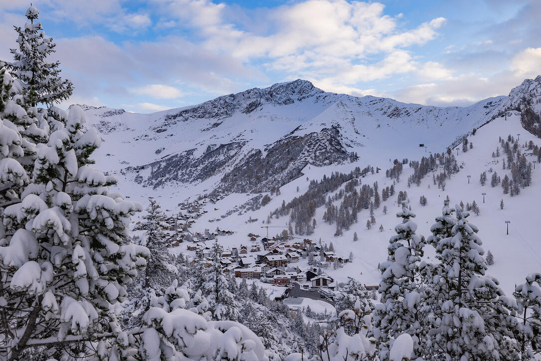 Der erste Schnee in Malbun und Steg