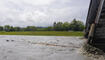 Hochwasser Rhein in Vaduz