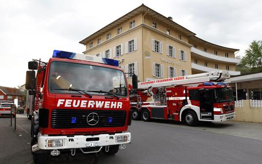 Feuerwehreinsatz in Vaduz