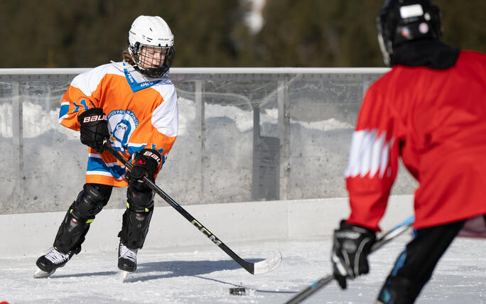 Pond Hockey Turnier in Malbun