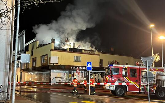 Brand in Schaan am 14. Dezember