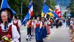 Schweiz Zuerich Eidgenoessisches Trachtenfest mit Beteiligung des Liechtensteiner Trachtenverbandes