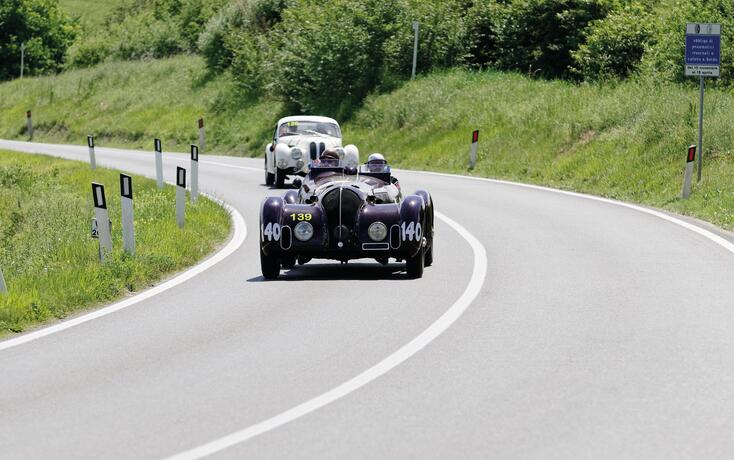 Mille Miglia, 1000 Miglia 2015, San Quirico d'Orcia, Siena, Toskana, Italien, Europa