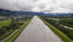 Hochwasser Rhein in Vaduz