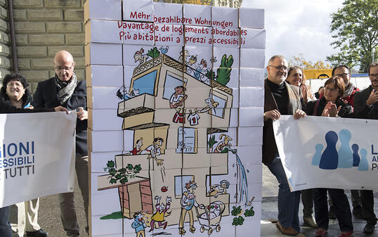 Gemäss Auffassung des Bundesrats stellt die Volksinitiative "Mehr bezahlbare Wohnungen" keine realistischen Forderungen. Deshalb lehnt der Bundesrat das Begehren ab. (Archivbild)