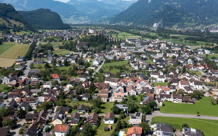 240726 Gemeinde Balzers in Vogelperspektive