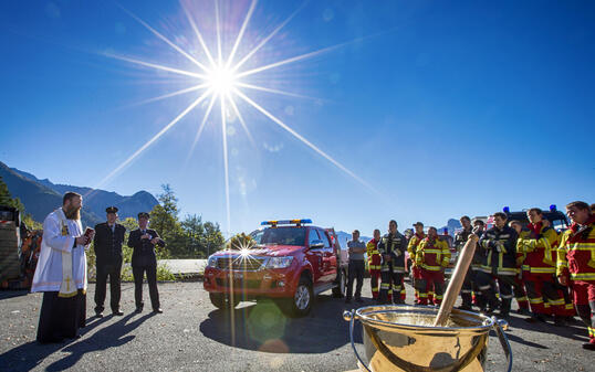 Fahrzeugeinweihung der Feuerwehr Triesenberg