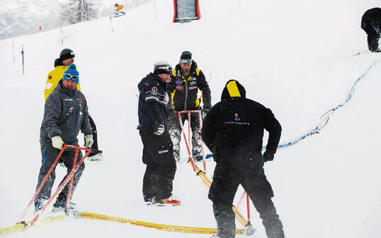 Piste bewässern in Malbun