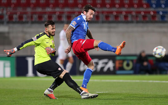 Fussball UEFA Nations-League Liechtenstein-Mazedonien