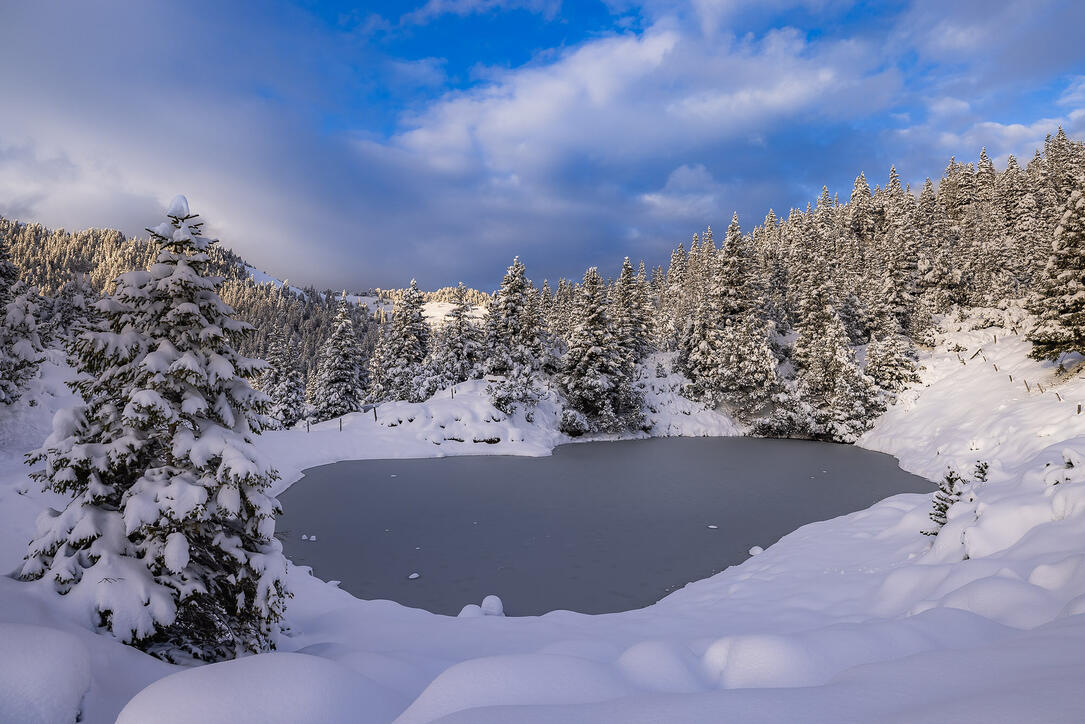 Der erste Schnee in Malbun und Steg