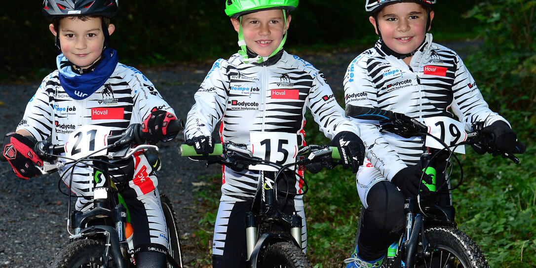 MTB Rennen Schaanwald U9 Siegertrio