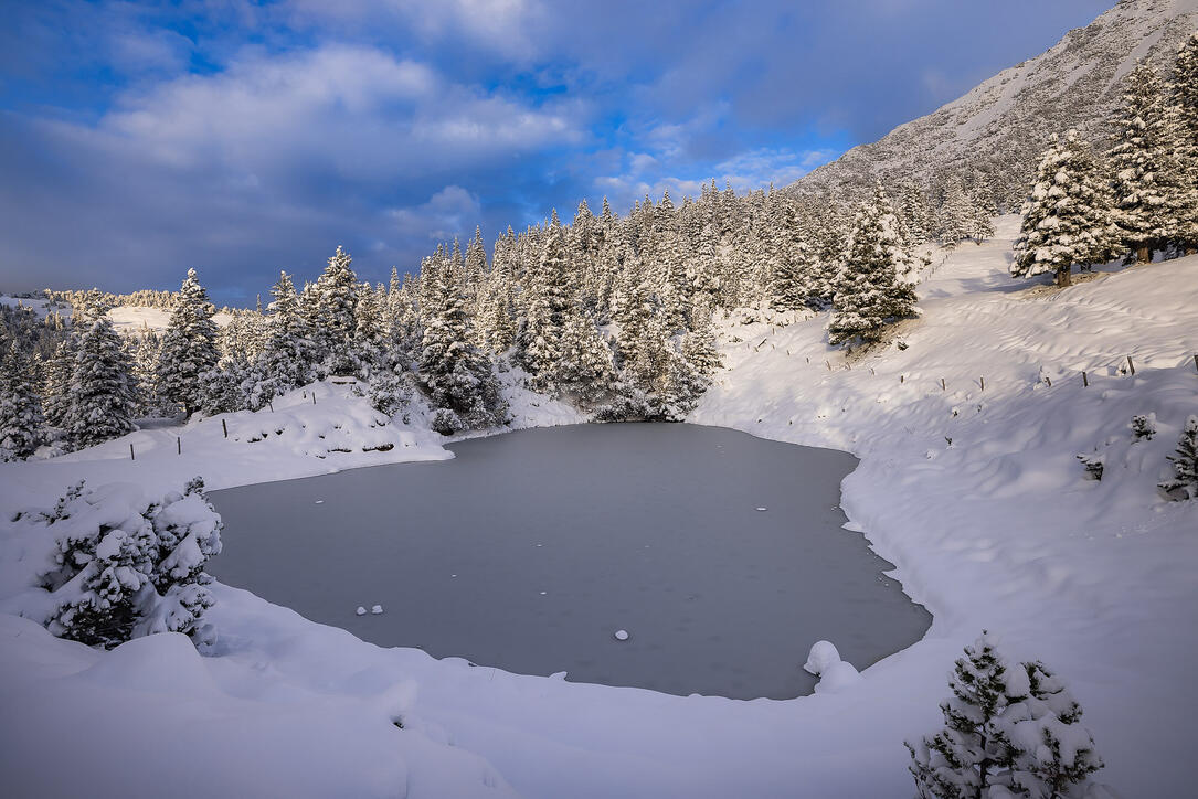 Der erste Schnee in Malbun und Steg