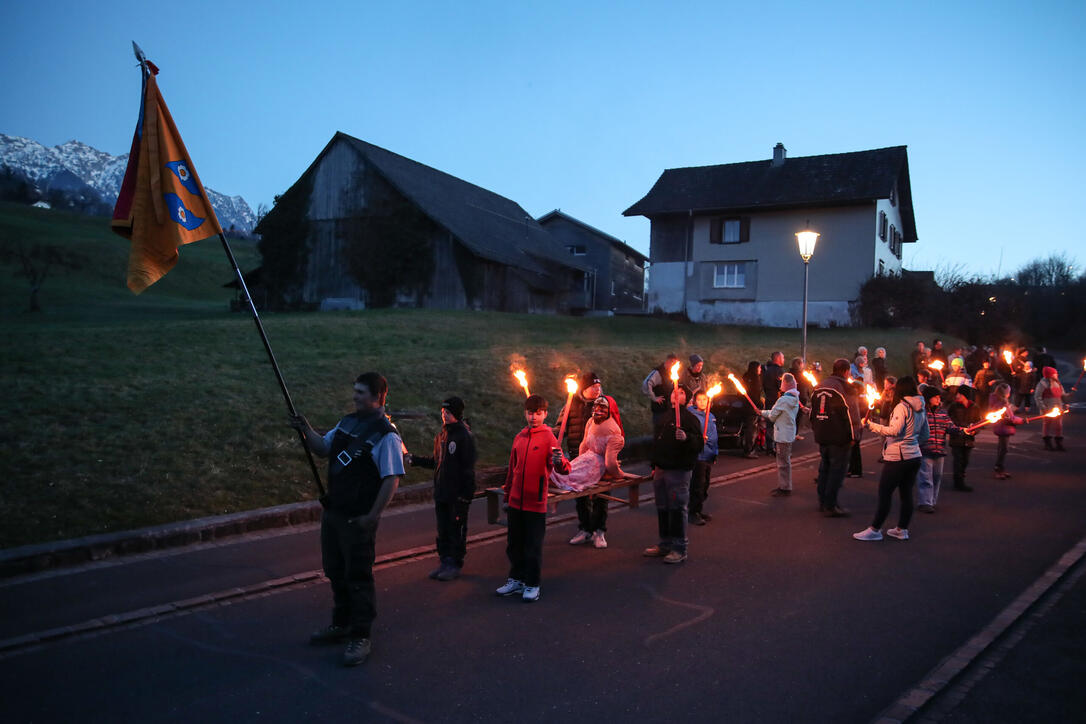 Fackel- und Lampionzug in Gamprin (08.03.2025)