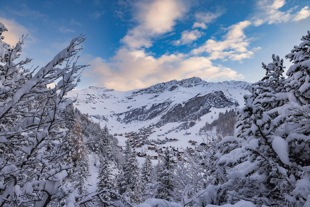 Der erste Schnee in Malbun und Steg