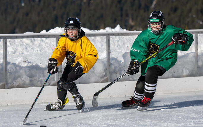 Pond Hockey Turnier in Malbun