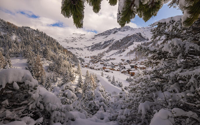 Der erste Schnee in Malbun und Steg