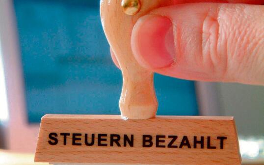 Steuern bezahlt, Stempel