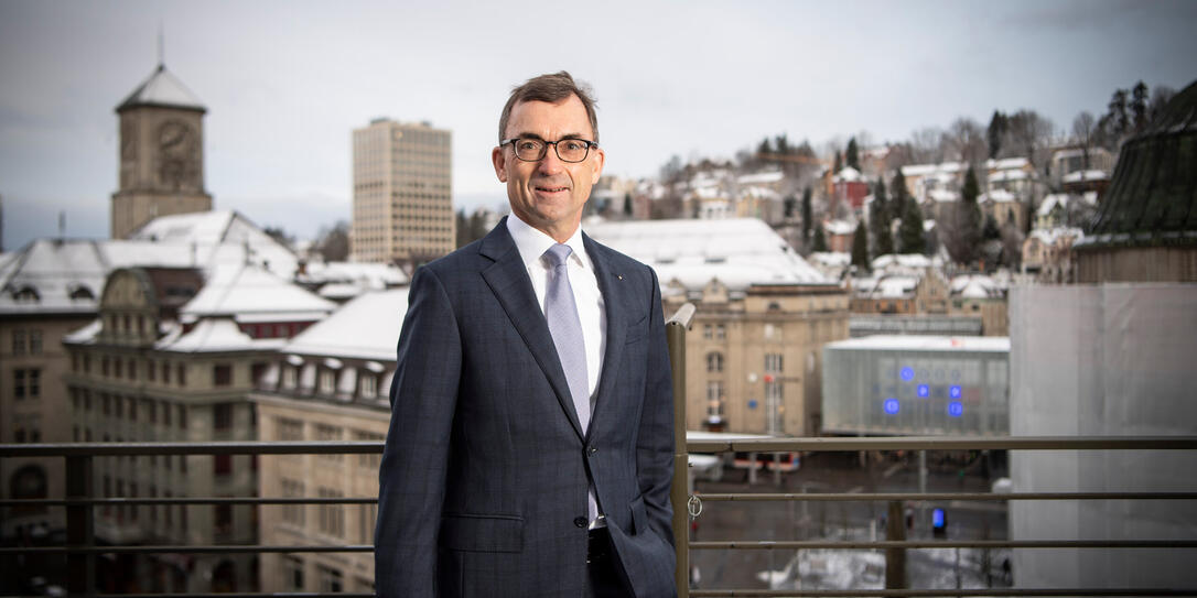 St. Gallen - Bilanz PK St. Galler Kantonalbank SGKB Im Bild CEO Roland Ledergerber Bank