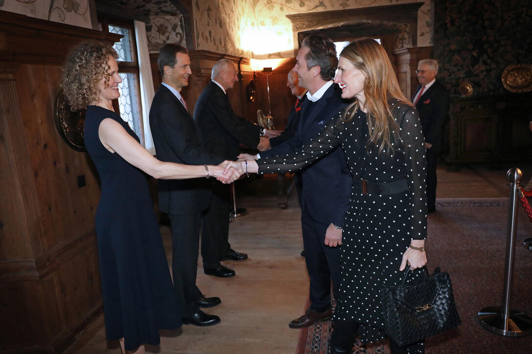 Neujahrsempfang auf Schloss Vaduz, Fürstentum Liechtenstein,am