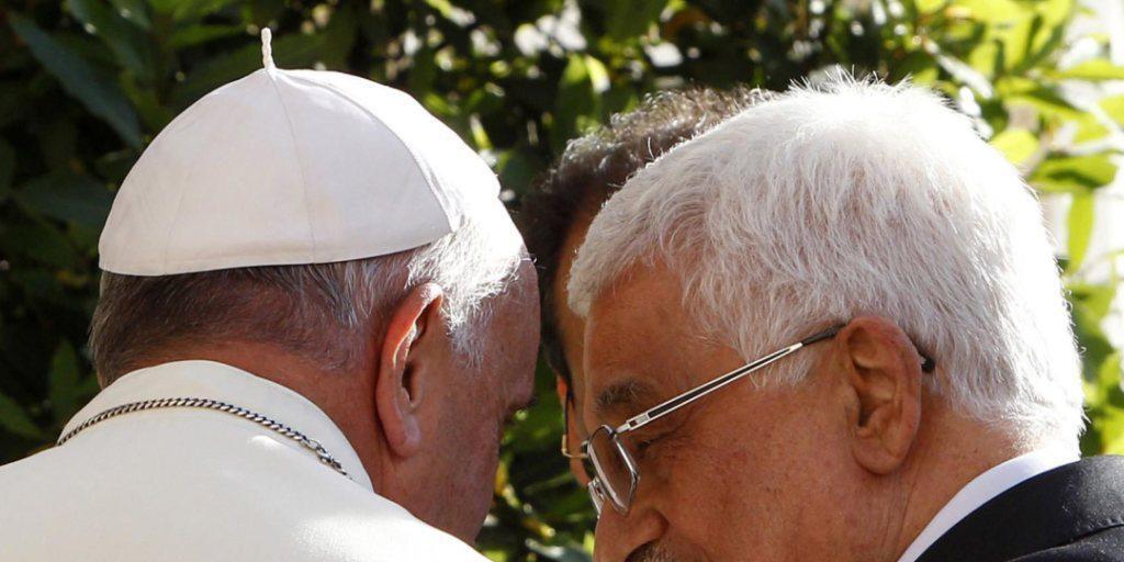 Papst Franziskus hat Palästinenserpräsident Mahmud Abbas im letzten Jahr in Rom empfangen. (Archiv)