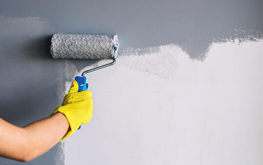 Painting wall in gray