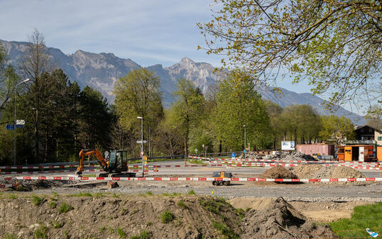 Baustelle Ruggeller Strasse, Gamprin