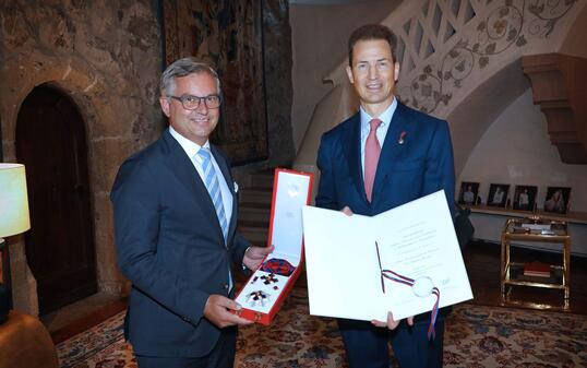 Ordensverleihung auf Schloss Vaduz - 2. September 2024