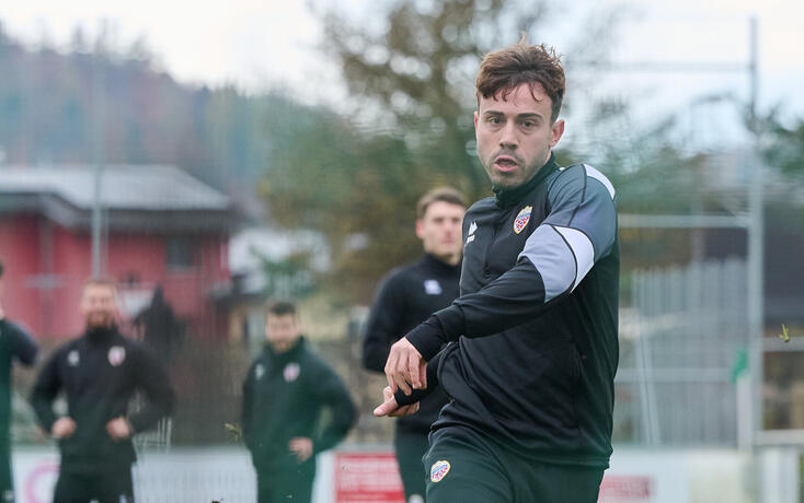 Zur Zeit hält sich Dennis Salanovic fit beim Stützpunkttraining  des LFV.