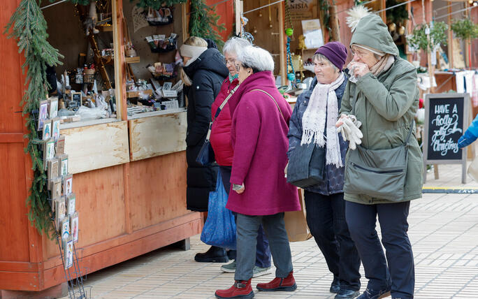 Weihnachtsmarkt, Vaduz, Liechtenstein.