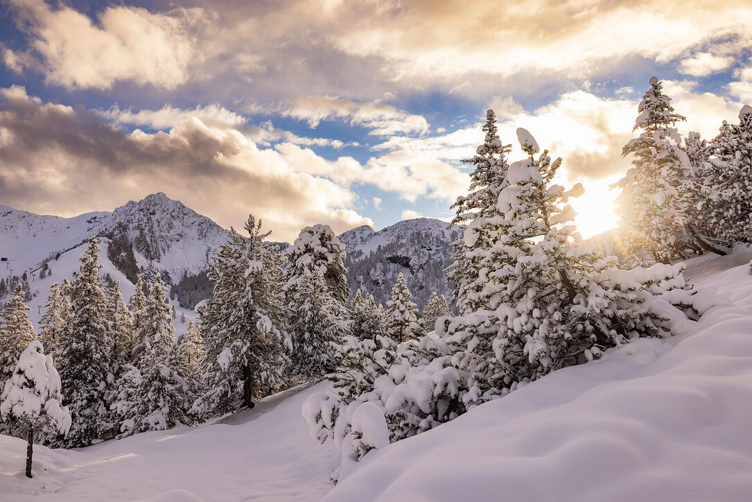 Der erste Schnee in Malbun und Steg