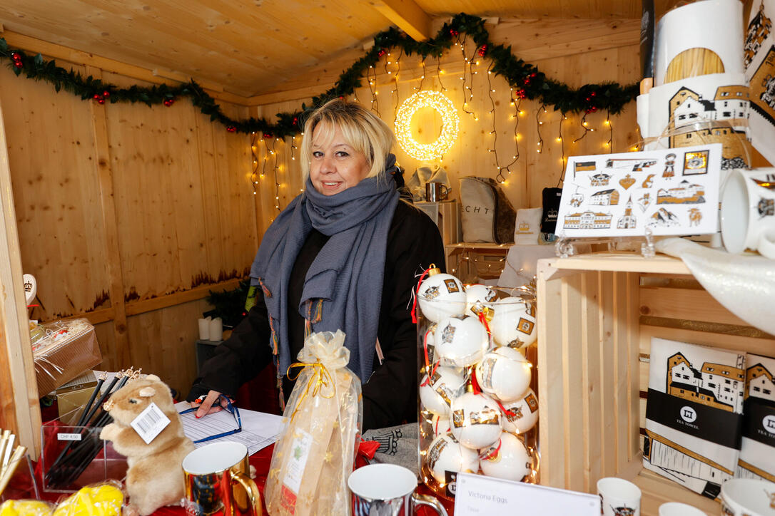 Weihnachtsmarkt, Vaduz, Liechtenstein.