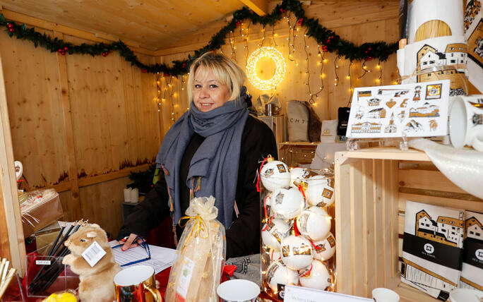 Weihnachtsmarkt, Vaduz, Liechtenstein.