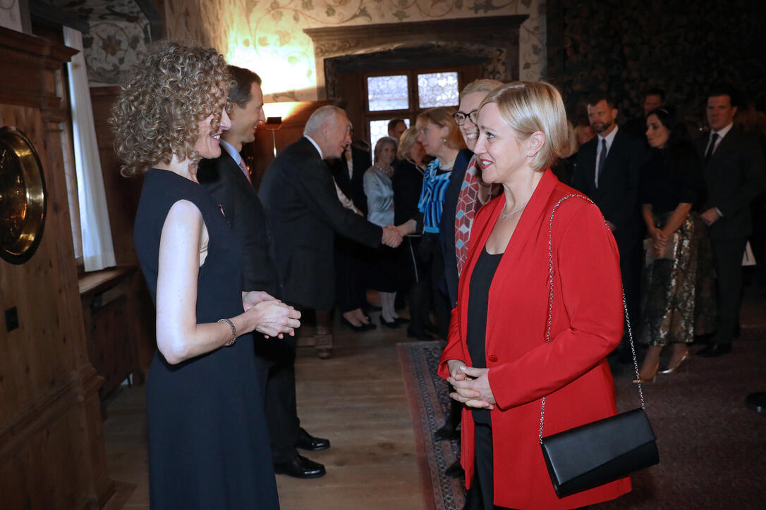 Neujahrsempfang auf Schloss Vaduz, Fürstentum Liechtenstein,am