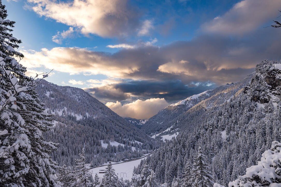 Der erste Schnee in Malbun und Steg