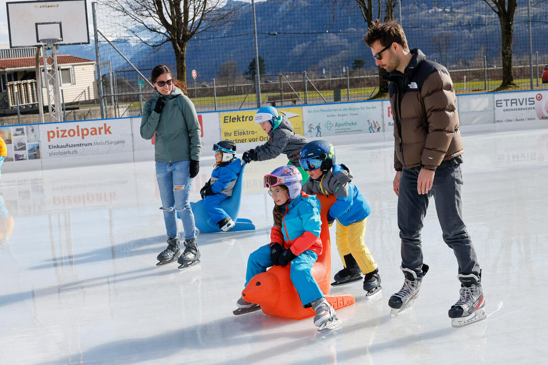 Iisfäscht in Sargans, St. Gallen, Schweiz.